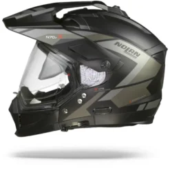 Nolan N70-2 X Grandes Alpes 21 Flat Zwart Grijs Multihelm -Scorpion Winkel nolan n70 2 x grandes alpes 21.10 1