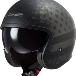 LS2 OF599 Spitfire Black Flag Jethelm