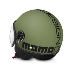 Momodesign Fgtr Classic Momo E2205 Matt Militair Groen Zwart Jethelm