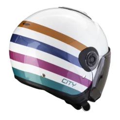 Scorpion Exo-City II Bee Wit Groen Goud Jethelm -Scorpion Winkel product foto 4