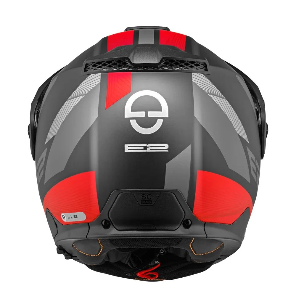 Schuberth E2 Defender Zwart Rood Systeemhelm 4 Schuberth E2 Defender Zwart Rood Systeemhelm - Afbeelding 4