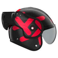 ROOF BoXXer Twin Zwart Rood Systeemhelm -Scorpion Winkel roof boxxer twin black red 3