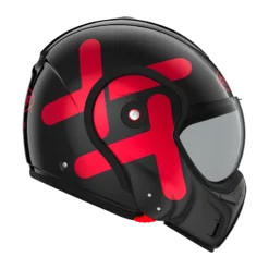 ROOF BoXXer Twin Zwart Rood Systeemhelm