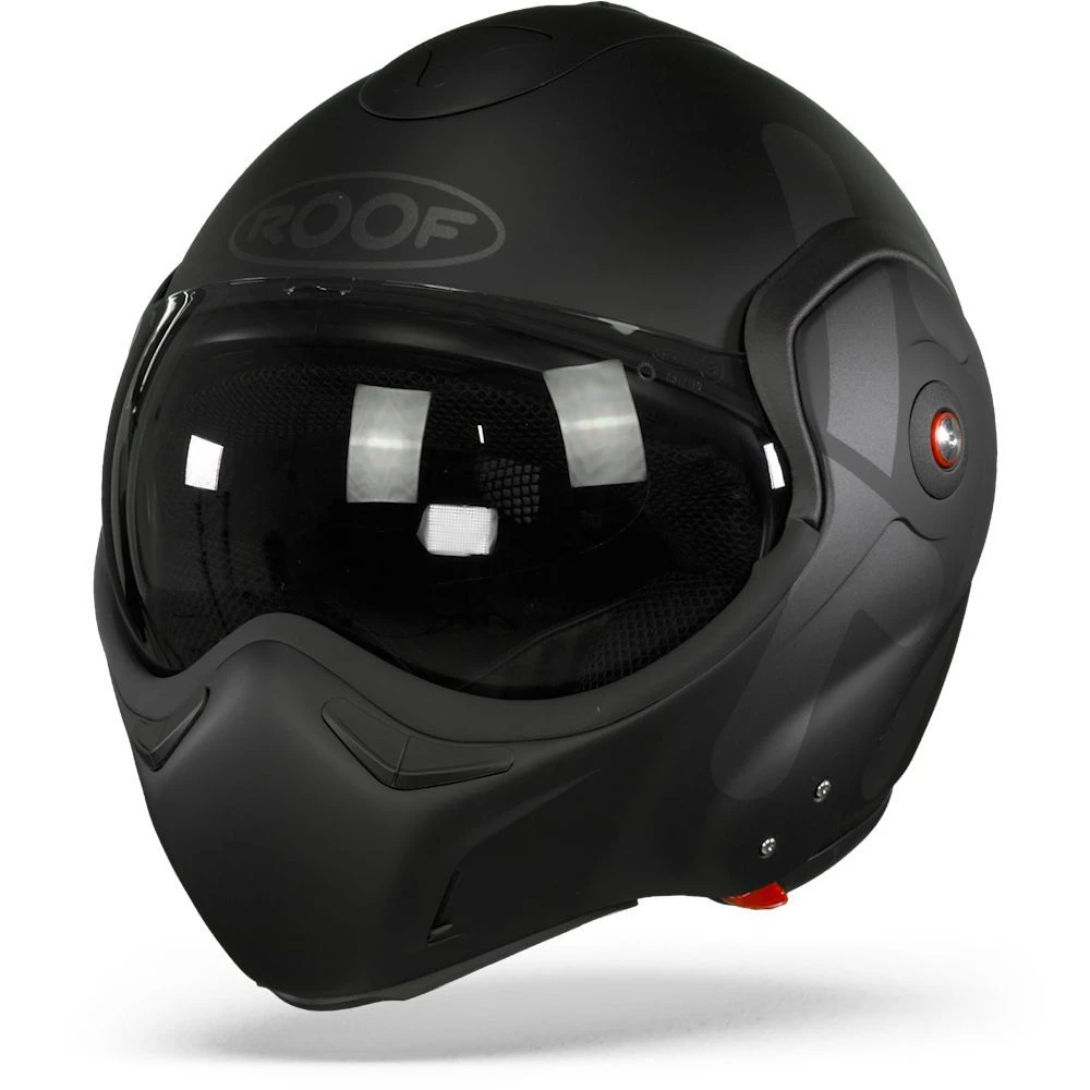 ROOF BoXXer Twin Mat Zwart Graphite Systeemhelm 1 ROOF BoXXer Twin Mat Zwart Graphite Systeemhelm