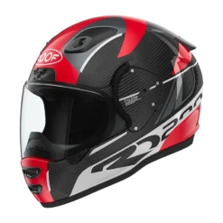 ROOF RO200 Carbon Falcon Rood Wit Integraalhelm -Scorpion Winkel roof ro200 carbon falcon red white