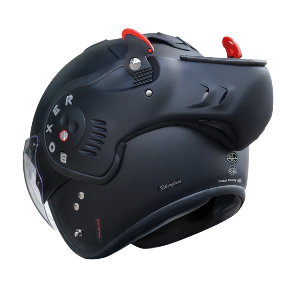 ROOF RO5 Boxer V8 S Mat Zwart Systeemhelm 1 ROOF RO5 Boxer V8 S Mat Zwart Systeemhelm