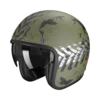 Scorpion Belfast Evo Nevada Mat Groen Zilver Jet Helm