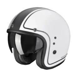 Scorpion Belfast Evo Retrol Mat Wit-Zilver Jethelm