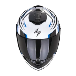 Scorpion Exo-1400 Evo Air Shell Wit-Blauw Integraalhelm -Scorpion Winkel scorpion exo 1400 evo air shell white blue 1
