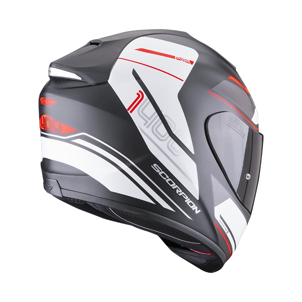 Scorpion Exo-1400 Evo Air Vittoria Matt Zwart-Wit Integraalhelm 4 Scorpion Exo-1400 Evo Air Vittoria Matt Zwart-Wit Integraalhelm - Afbeelding 4