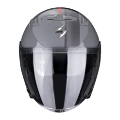 Scorpion EXO-230 Sr Cement Grijs-Rood Jethelm 5 Scorpion EXO-230 Sr Cement Grijs-Rood Jethelm -Scorpion Winkel scorpion exo 230 sr cement grey red 2