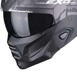 Scorpion Exo-Combat II Xenon Matt Black-White