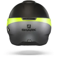 Shark Citycruiser Karonn Mat Antraciet Geel Zwart AYK Jethelm