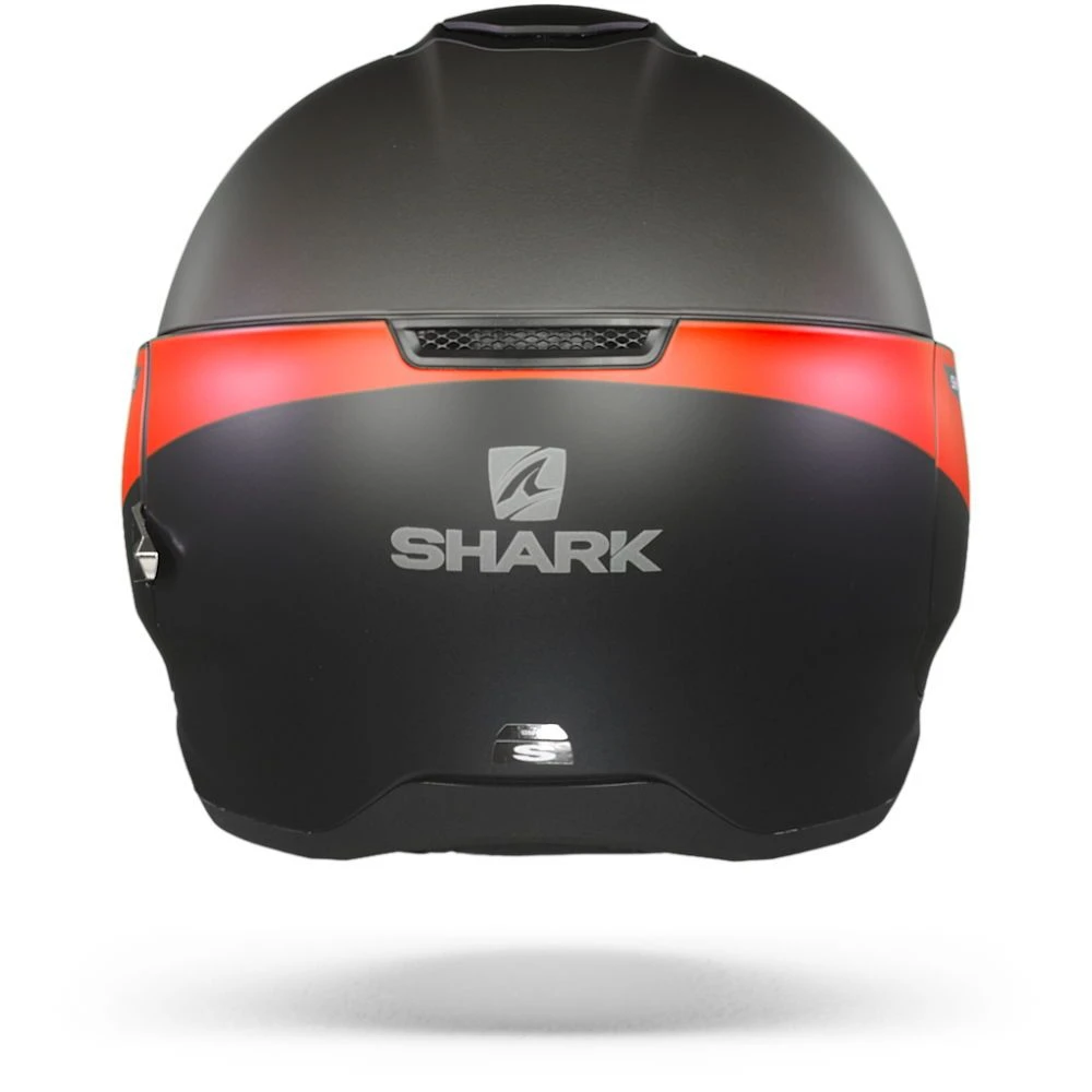 Shark Citycruiser Karonn Mat Zwart Antraciet Rood KAR Jethelm 2 Shark Citycruiser Karonn Mat Zwart Antraciet Rood KAR Jethelm - Afbeelding 2