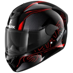Shark D-Skwal 2 Cadium Zwart Rood Zwart KRK Integraalhelm