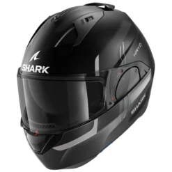 Shark Evo ES Kryd Mat Zwart Antraciet Zilver KAS Systeemhelm 5 Shark Evo ES Kryd Mat Zwart Antraciet Zilver KAS Systeemhelm -Scorpion Winkel shark evo es kryd mat black anthracite silver kas 1