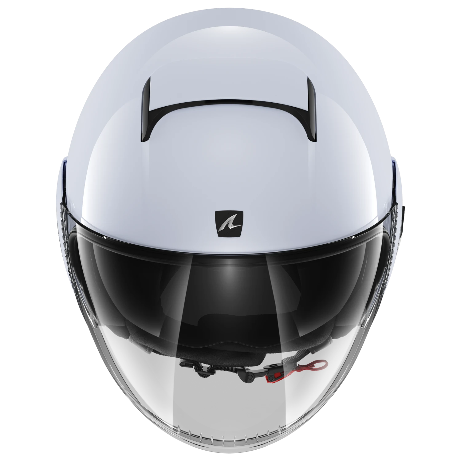 Shark Nano Blank Wit Zilver Glanzend W01 Jethelm 2 Shark Nano Blank Wit Zilver Glanzend W01 Jethelm - Afbeelding 2