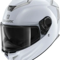 Shark Spartan GT Blank Bcl. Micr. Wit Zilver Glanzend W01 Integraalhelm