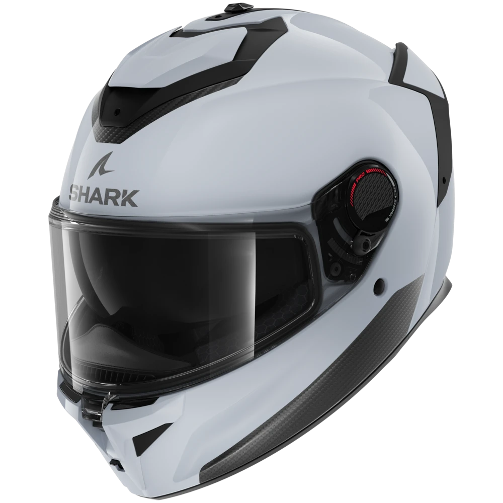 Shark Spartan GT Pro Blank Light Wit Glanzend W03 Integraalhelm 3 Shark Spartan GT Pro Blank Light Wit Glanzend W03 Integraalhelm - Afbeelding 3