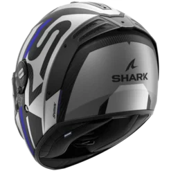 Shark Spartan RS Carbon Shawn Mat Carbon Blauw Zilver DBS Integraalhelm