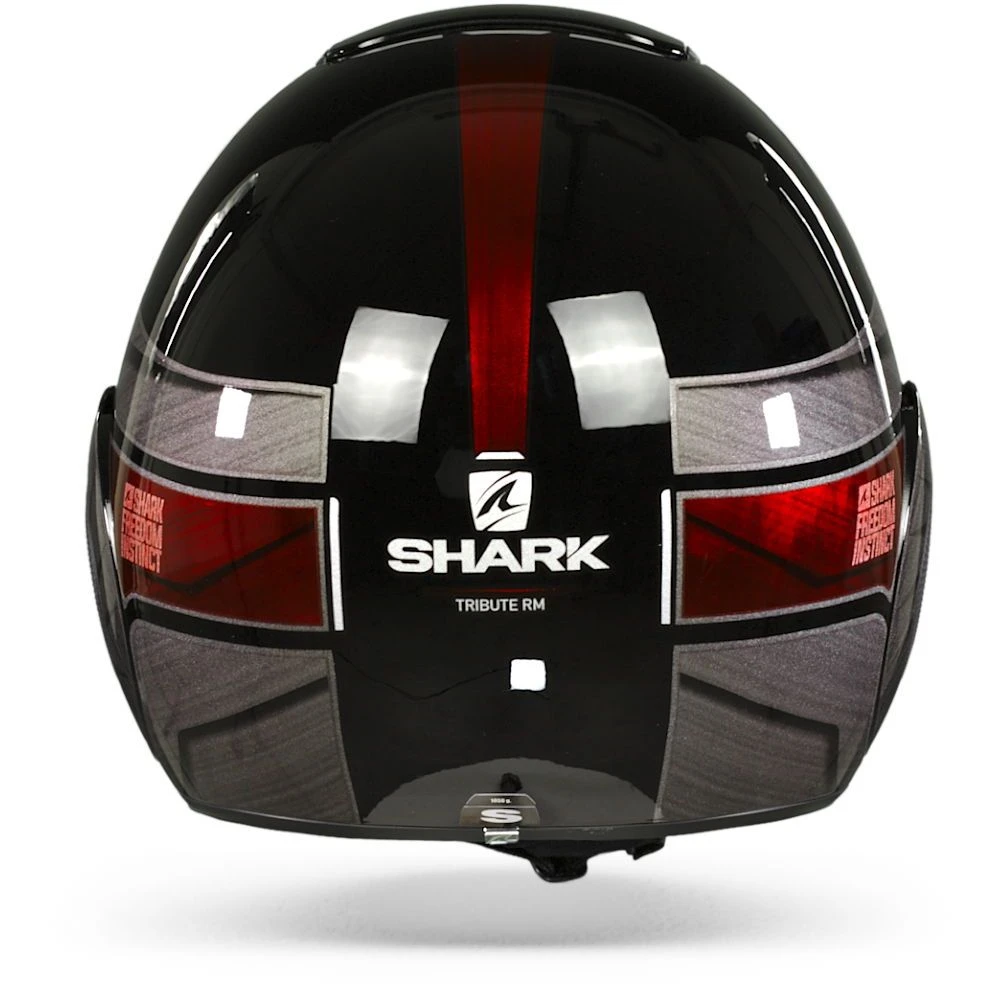 Shark Street Drak Tribute Rm Zwart Chrom Rood KUR Jethelm 4 Shark Street Drak Tribute Rm Zwart Chrom Rood KUR Jethelm - Afbeelding 4