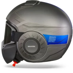 Shark Street Drak Tribute Rm Mat Antraciet Chrom Blauw AUB Jethelm 11 Shark Street Drak Tribute Rm Mat Antraciet Chrom Blauw AUB Jethelm -Scorpion Winkel shark street drak tribute rm mat0anthracite chrome blue aub.11