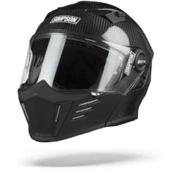 Simpson Darksome Carbon Mat Zwart Systeemhelm -Scorpion Winkel simpson darksome carbon matt.04 1