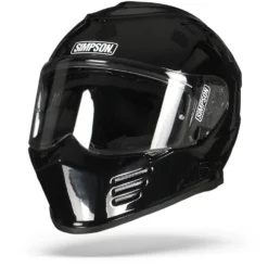Simpson Venom Solid Zwart Metal Integraalhelm -Scorpion Winkel simpson venom solidblackgloss.04 1