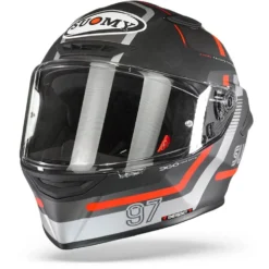 Suomy Track 1 Ninety Seven Zwart Grijs Integraalhelm 10 Suomy Track 1 Ninety Seven Zwart Grijs Integraalhelm -Scorpion Winkel suomy track 1 ninety seven black grey frontpage