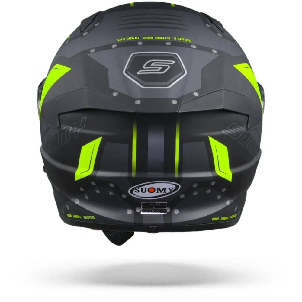Suomy Speedstar Airplane Mat Grijs Geel Integraalhelm 3 Suomy Speedstar Airplane Mat Grijs Geel Integraalhelm - Afbeelding 3